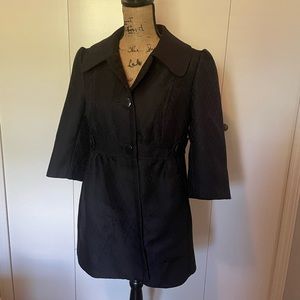 Navy Blue Jacket - Sz 8 - Nygard Collection coat. Three quarter sleeves.